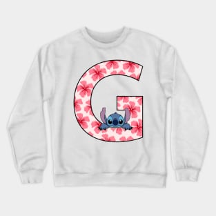 Stitch letter Crewneck Sweatshirt